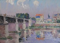 Paul Mathieu, The Bridge at Chatou, 1921